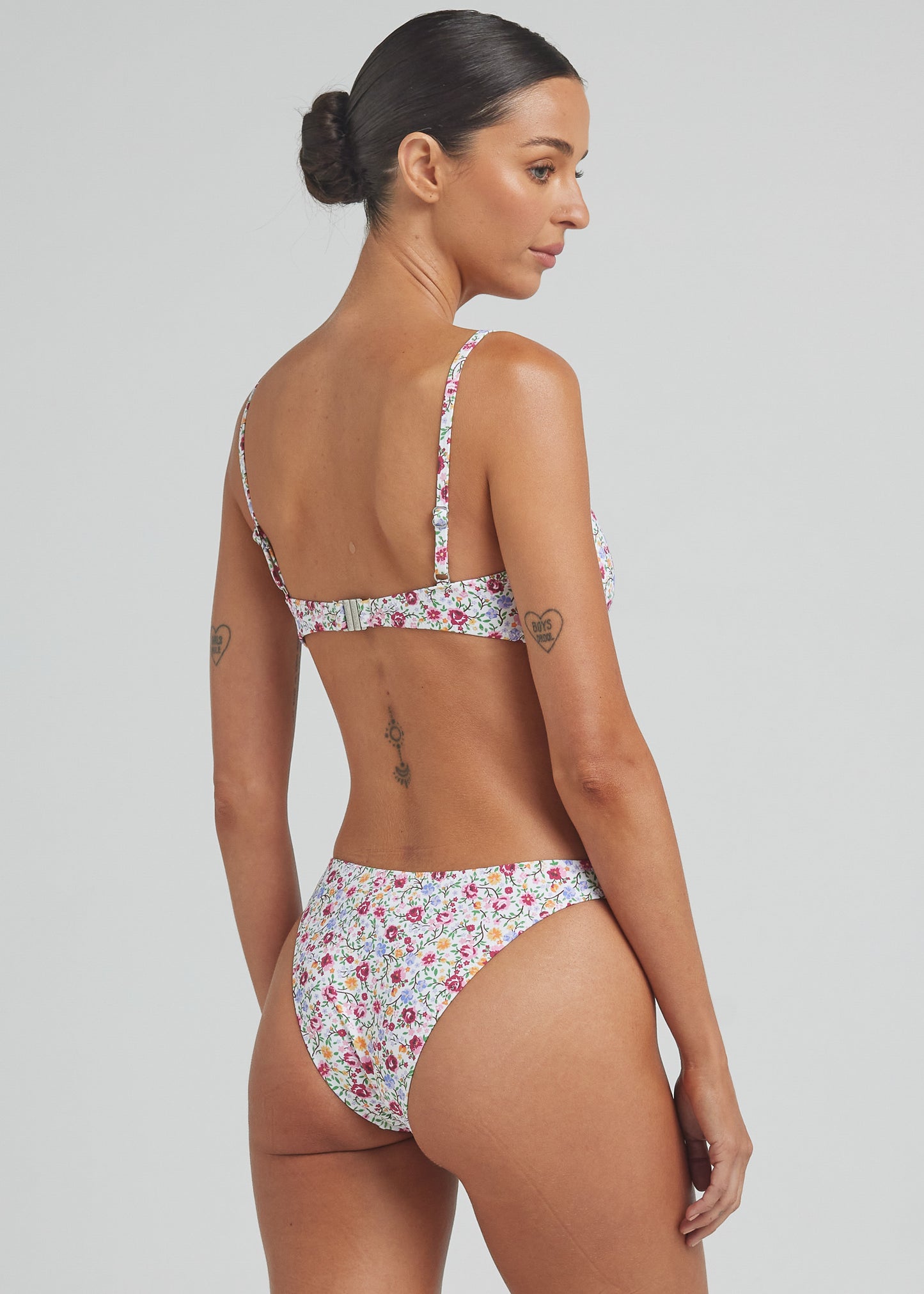 Capri High Cut Curve Bikini Bottom - White