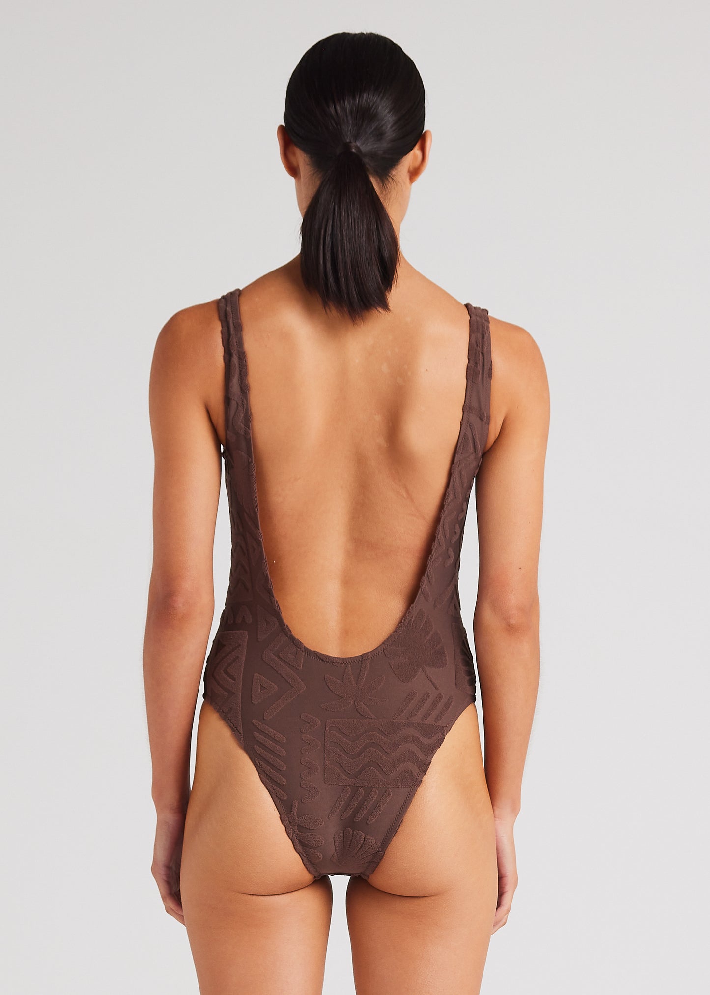 Mai Tai Scoop One Piece Swimsuit - Chocolate